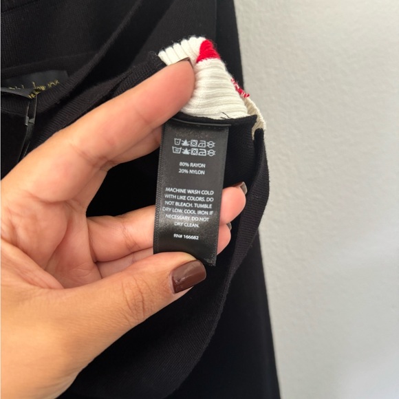 House of Harlow 1960 knit 2 piece set. Tank & Pants. Size large. BLACK. NWT - Picture 4 of 5